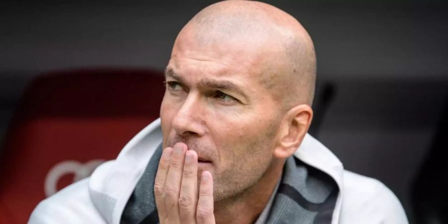 Trainer Zinédine Zidane ist bei Real Madrid gefordert. Foto: Matthias Balk