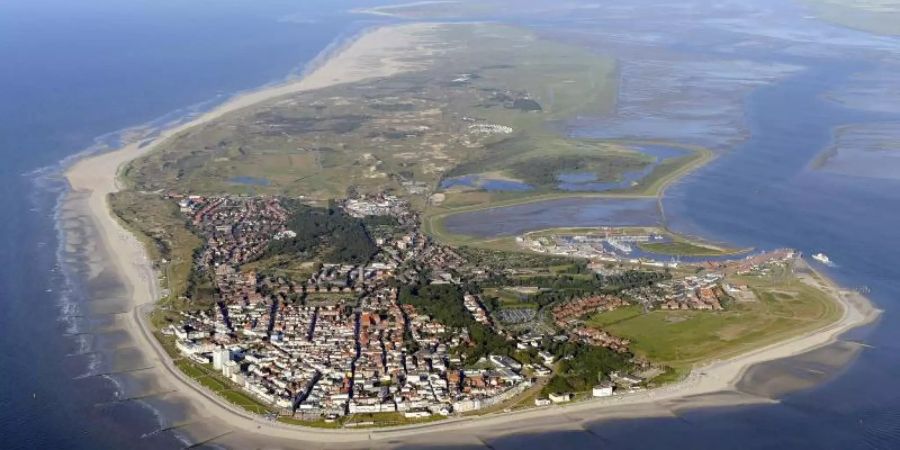 Die Luftaufnahme zeigt die ostfriesische Insel Norderney. Foto: Ingo Wagner