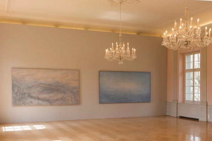 Blick in die Ausstellung im Obergeschoss.
