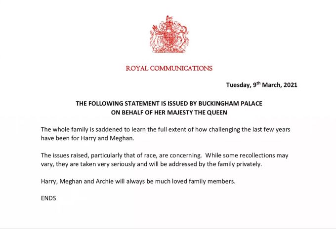 Das Statement von Queen Elizabeth II. nach dem Enthüllungsinterview von Meghan Markle und Prinz Harry. meghan markle queen elizabeth