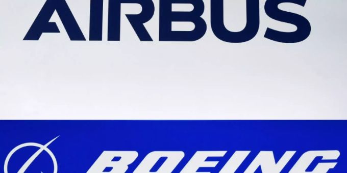 Logos der beiden Flugzeugbauer Logos der beiden Flugzeugbauer