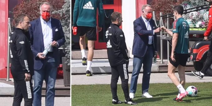 Bayern-Zoff - Entspannte Plauderei zwischen Flick und Rummenigge
