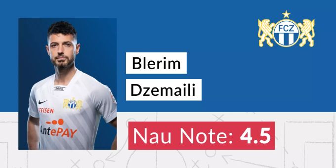 Die Nau-Note für Blerim Dzemaili vom FCZ. fcz
