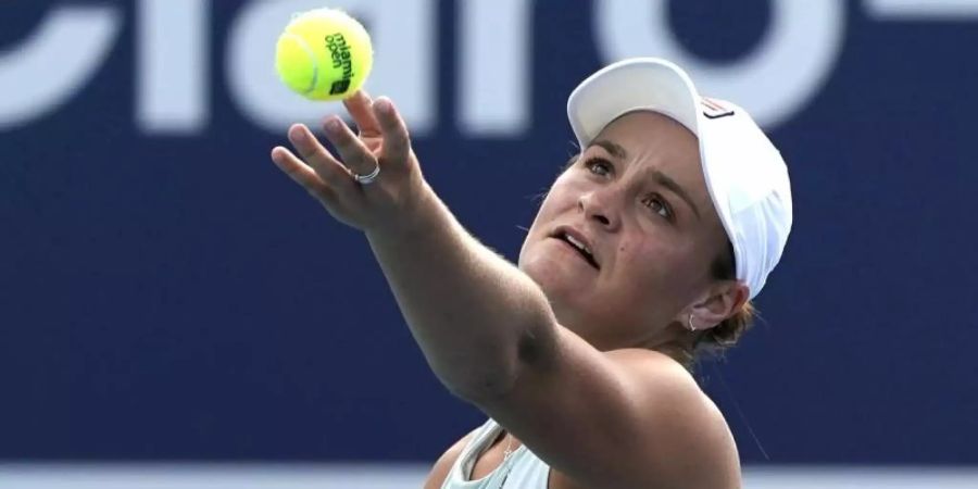 Barty hat das Finale des WTA-Turniers in Miami gegen die Kanadierin Bianca Andreescu für sich entscheiden können. Foto: Lynne Sladky/AP/dpa