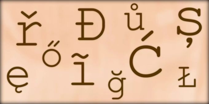 Einige der Sonderzeichen, die neu mit dem Zeichensatz «ISO 8859-1 + Latin Extended-A» möglich werden. Sonderzeichen