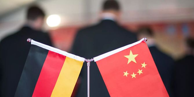 Deutschland China Flaggen