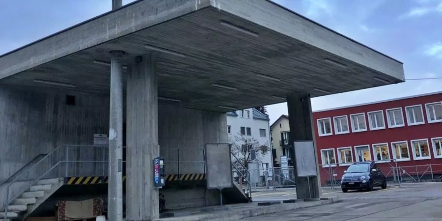 Alte Tankstelle auf dem Zeughausareal.