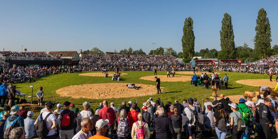 Festgelände des Oberaargauischen Schwingfest; 2023. - Kirchberg (BE)