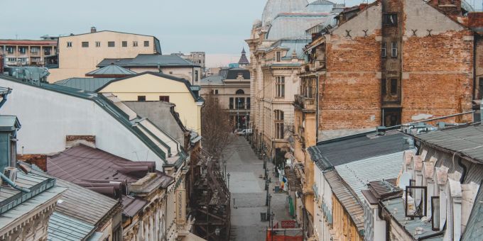 Die rumänische Hauptstadt Bukarest. bukarest