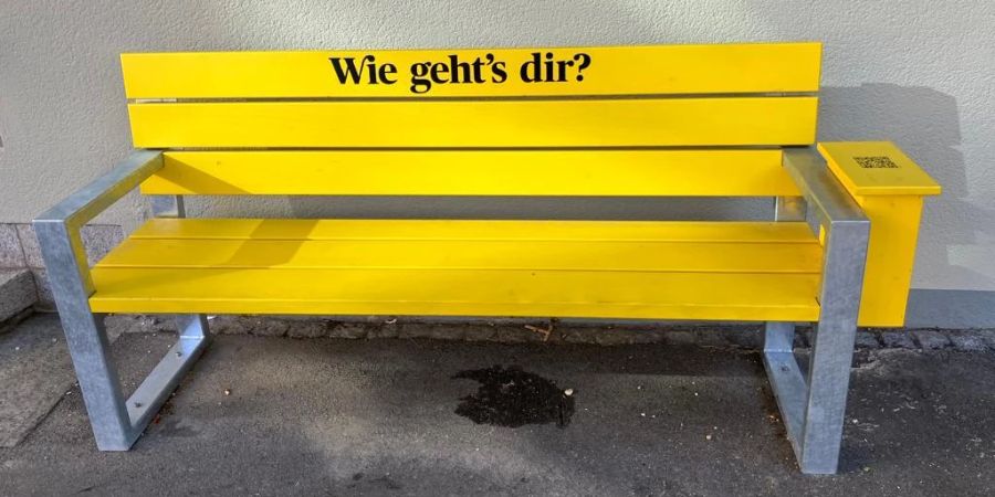 «Wie geht’s dir?»-Bänkli.