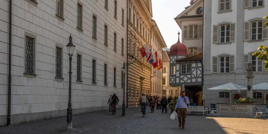 Das Regierungsgebäude des Kanton Luzern in der Stadt Luzern.