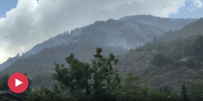 Gegen Waldbrand - Etwas Regen in Bitsch VS – hilft er?