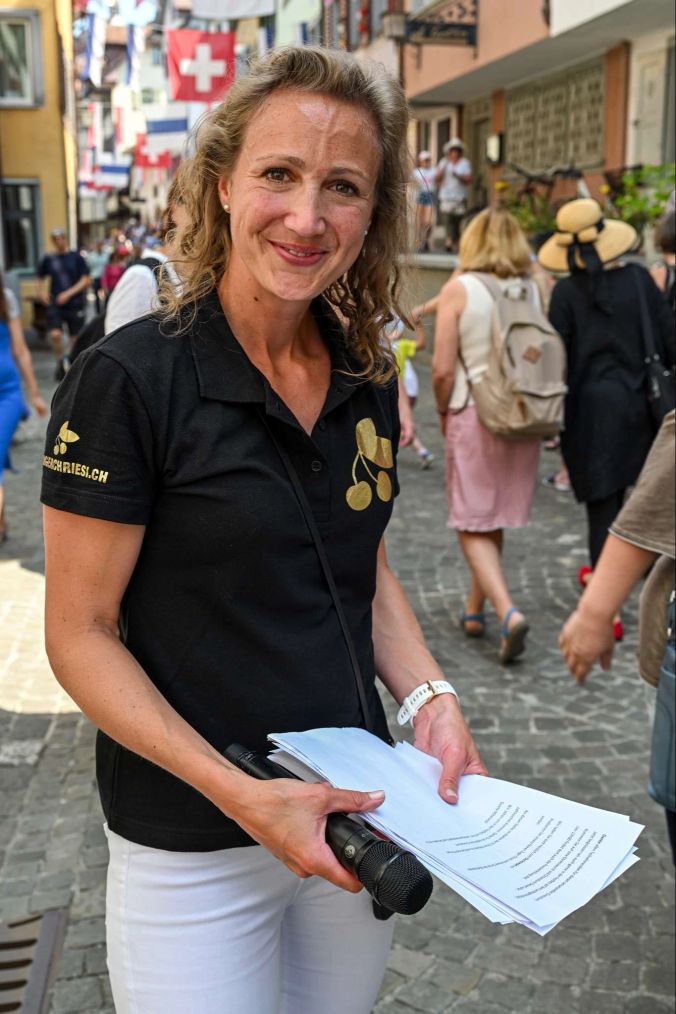 Speakerin und im Vorstand IG Zuger Chriesi: Eveline Kobel.