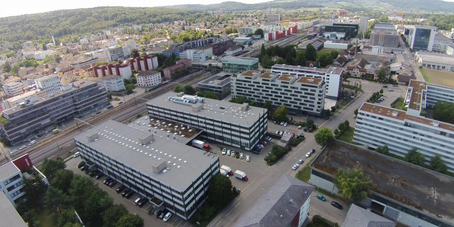 Luftaufnahme der Stadt Schlieren.