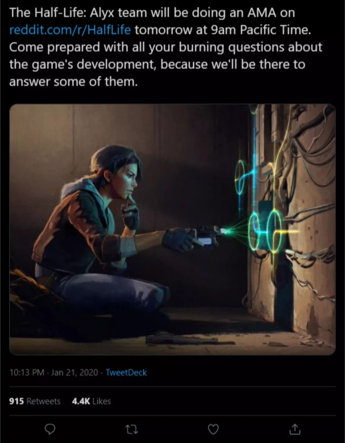 Das Entwickler-Team von Half-Life: Alyx beantwortet heute Mittwoch Fragen auf Reddit. Half-Life: Alyx