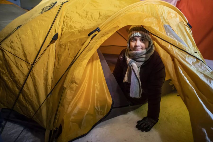 Greta Thunberg Zelt