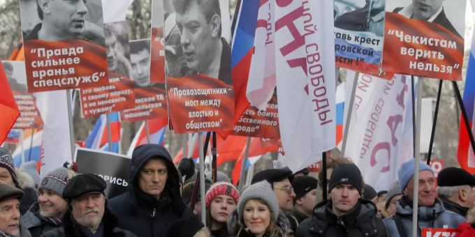 Fünfter Jahrestag - Russland gedenkt Oppositionellen Boris Nemzow
