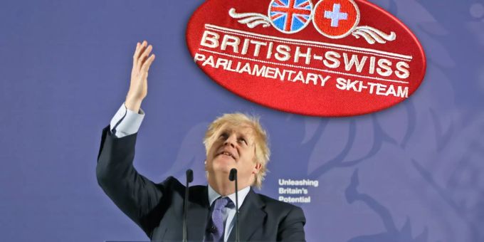 Am Davoser Skilift - Briten brauchen EU-Nachhilfe – von der Schweiz!