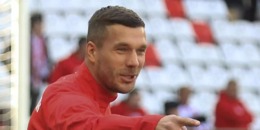 Lukas Podolski spielte mit Antalyaspor nur Unentschieden. Foto: -/AP/dpa