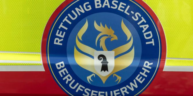 Das Emblem der Berufsfeuerwehr Basel-Stadt