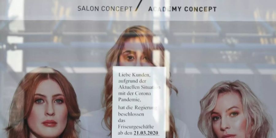 Geschlossener Friseursalon in Ludwigsburg