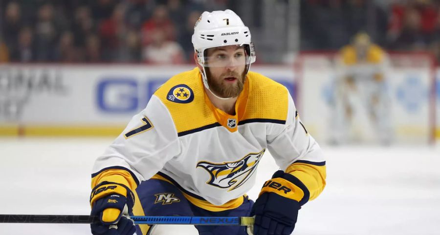 Yannick Weber skort für die Nashville Predators.