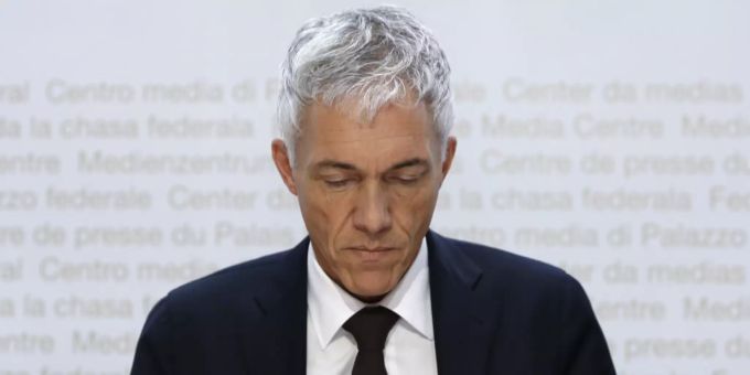 Bundesanwalt Michael Lauber an einer Medienkonferenz im Frühling 2019.
