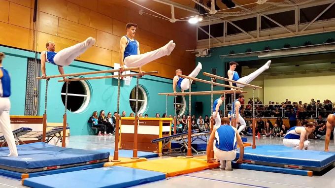 Starke Darbietung am Barren am Kreiscup in Meisterschwanden. TV Birrwil