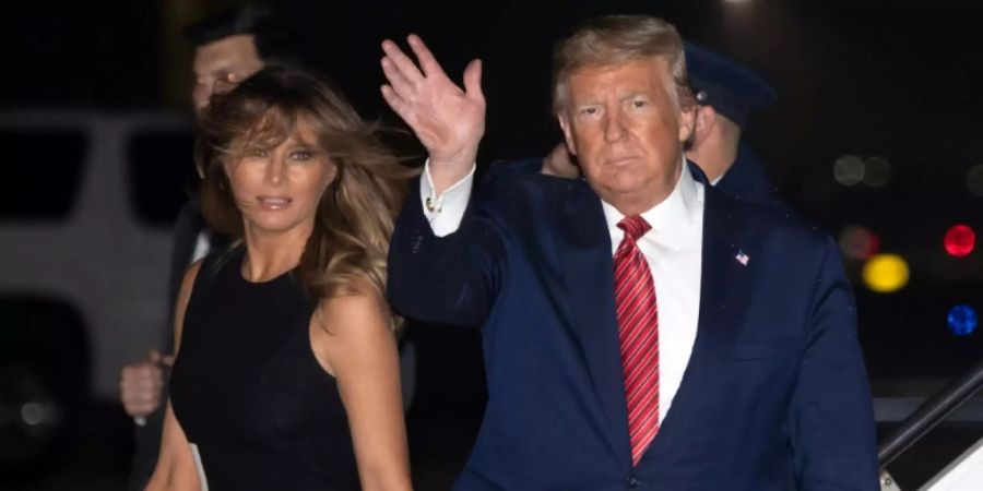 Trump mit seiner Ehefrau Melania