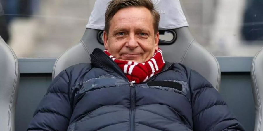 Der 1.FC Köln ist laut Horst Heldt nicht von der Insolvenz bedroht. Foto: Andreas Gora/dpa