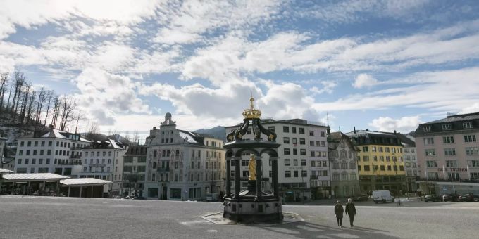 Die Altstadt von Einsiedeln. Die Altstadt von Einsiedeln.