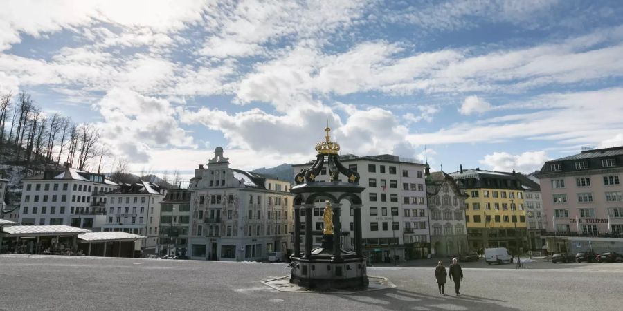 Die Altstadt von Einsiedeln.