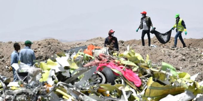 Absturzstelle in Äthiopien Absturzstelle in Äthiopien