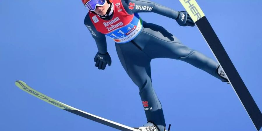 Skispringerin Katharina Althaus hofft bei der WM auf eine Medaille im Einzel-Wettbewerb. Foto: Hendrik Schmidt