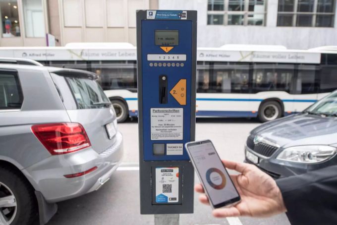 Die Parkgebühr bezahlen per Twint. twint