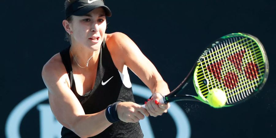 Belinda Bencic schlägt Rückhand