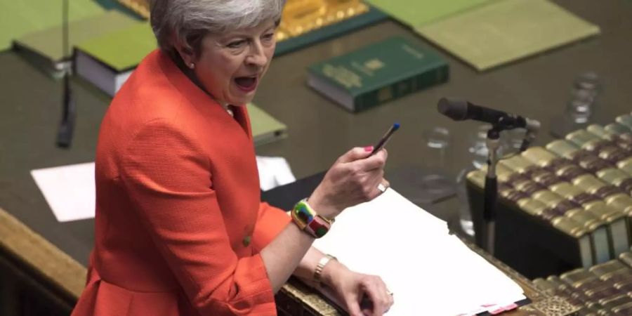 Premierministerin May hatte jüngst erstmals eingeräumt, dass Grossbritannien die EU auch nach dem 29. März verlassen könnte. Foto: Mark Duffy/UK Parliament/AP
