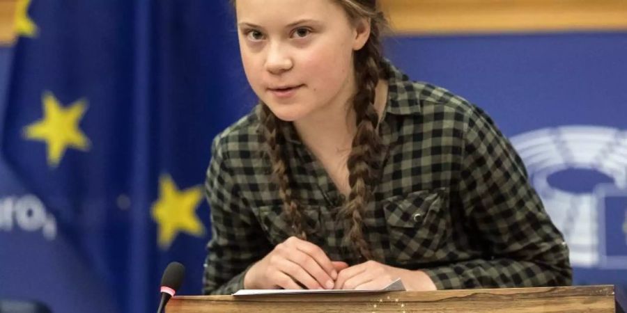 Greta Thunberg wird bei einer Generalaudienz auf dem Petersplatz Papst Franziskus treffen. Foto: Jean-Francois Badias/AP