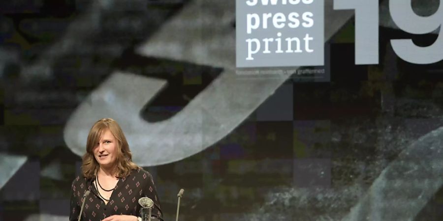 Camille Krafft, Gewinnerin des Swiss Press Awards in der Kategorie Print.