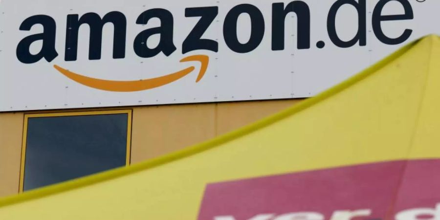 Leipziger Standort von Amazon. Die Gewerkschaft Verdi hat auch hier die Beschäftigten zum Streik aufgerufen. Foto: Peter Endig/Archiv