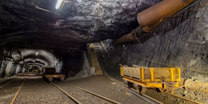 Blick in ein Bergwerk. (Symbolbild) Bergwerk