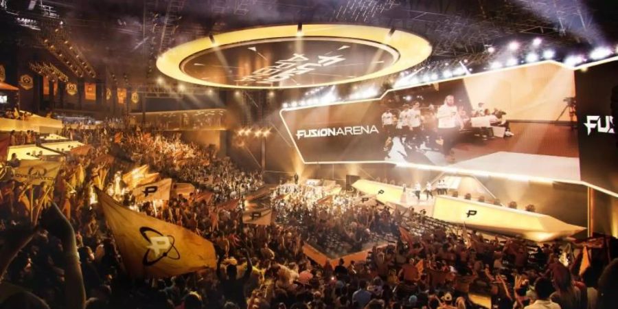 Die Animation zeigt, wie die Arena von inne aussehen soll. Foto: Comcast Spectacor