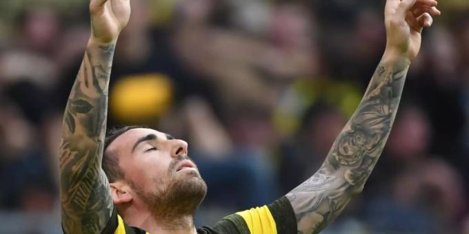 Könnte bald wieder für den BVB auflaufen:Paco Alcácer. Foto: Ina Fassbender/dpa Könnte bald wieder für den BVB auflaufen:Paco Alcácer. Foto: Ina Fassbender/dpa