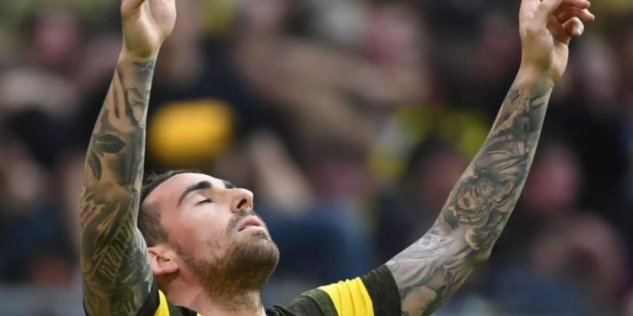 Könnte bald wieder für den BVB auflaufen:Paco Alcácer. Foto: Ina Fassbender/dpa