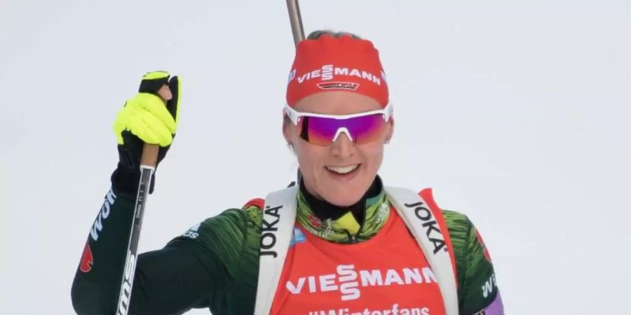 Denise Herrmann hat die WM-Generalprobe im us-amerikanischen Soldier Hollow gewonnen. Foto: Sven Hoppe
