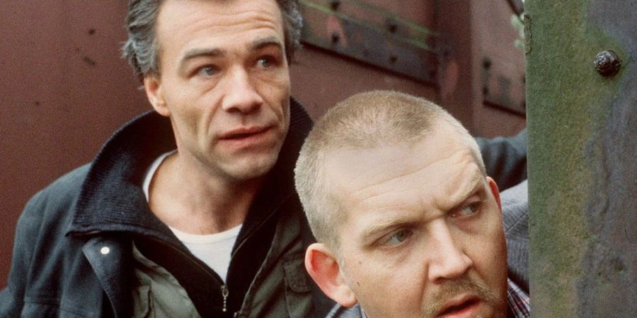 Ballauf und Schenk alias Klaus J. Behrendt (l.) und Dietmar Bär in ihrem ersten gemeinsamen «Tatort: Willkommen in Köln» aus dem Jahr 1997.