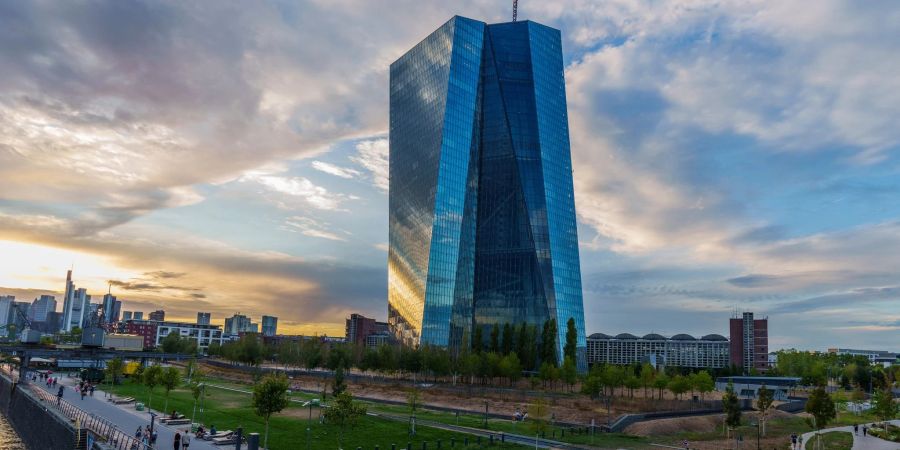 Die Zentrale der Europäischen Zentralbank (EZB) in Frankfurt/Main.