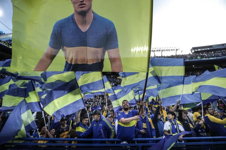 Die Fans der Boca Juniors beim letzten Meisterschaftsspiel.