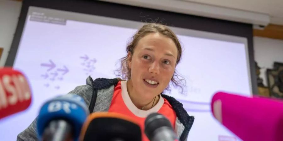 Laura Dahlmeier wird bei ausgewählten Biathlon-Übertragungen ihren Blick auf das Geschehen werfen. Foto: Peter Kneffel/dpa