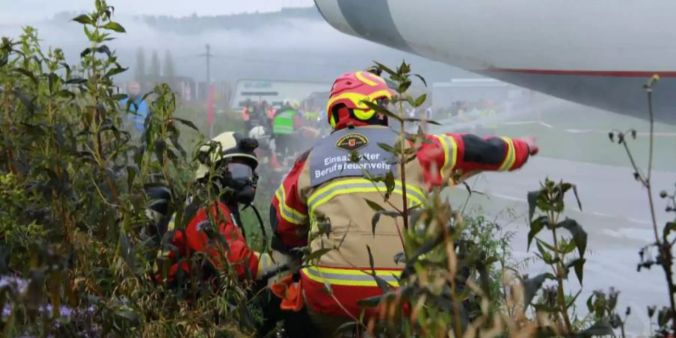 Blaulicht-Übung Flughafen Belp